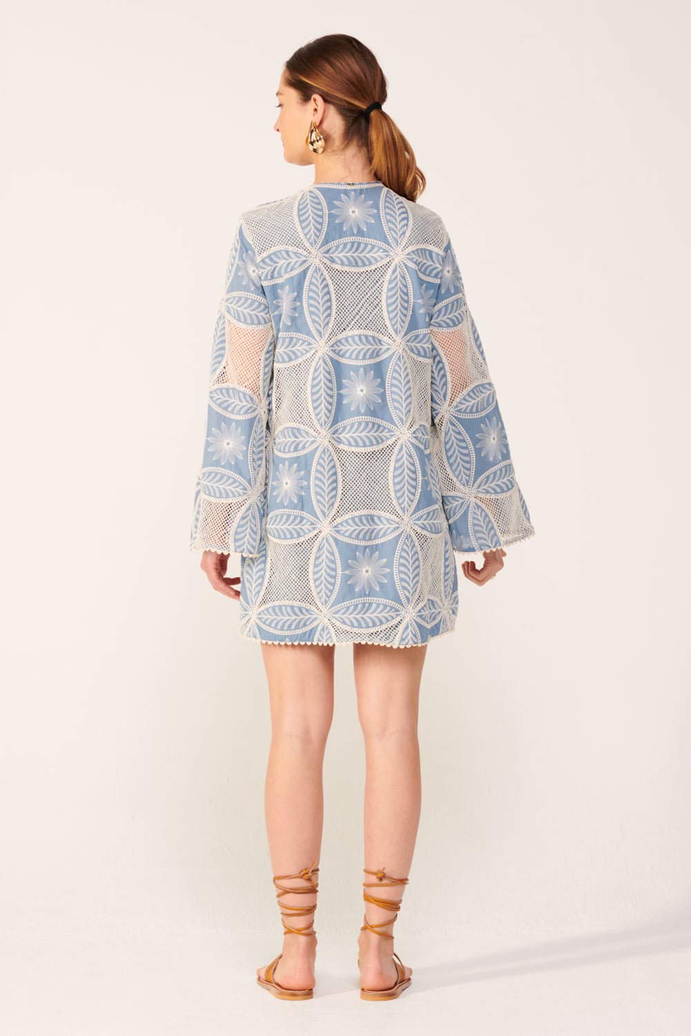 Blue mini dress – Mini Dress Gia by Poupette St Barth, view 6