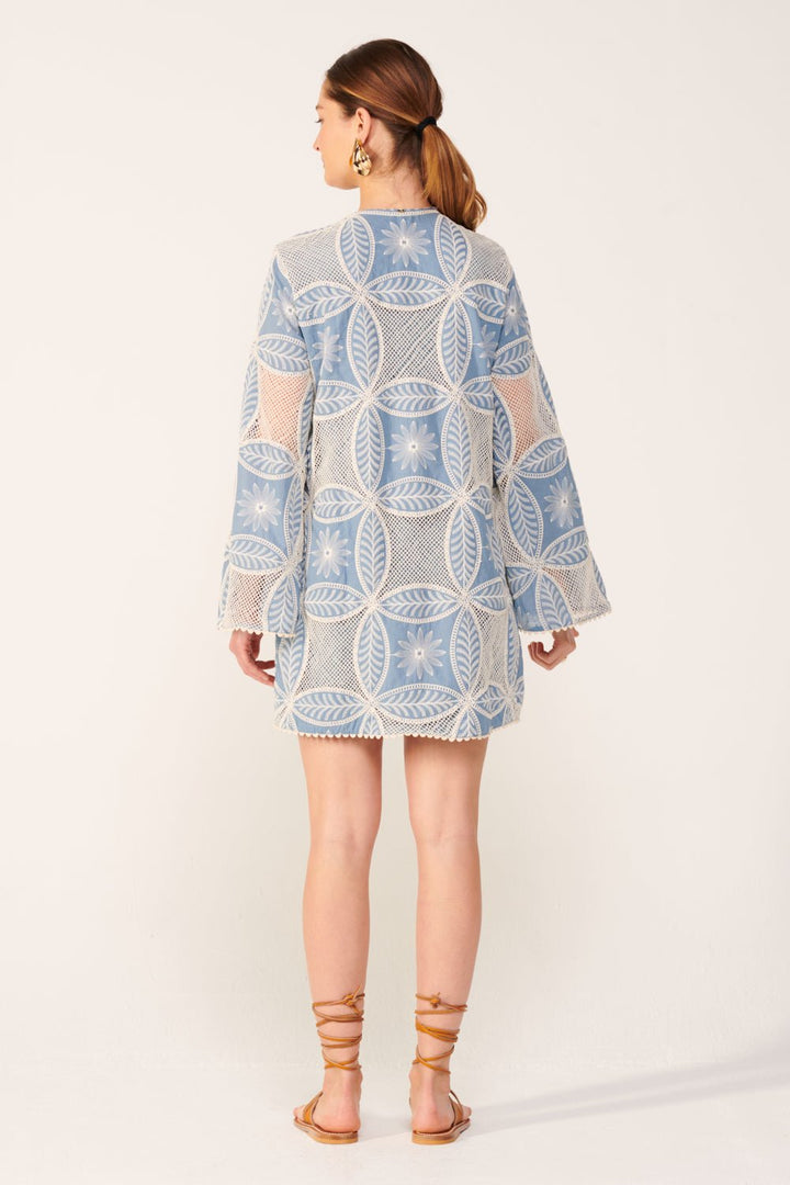 Blue mini dress – Mini Dress Gia by Poupette St Barth, view 6