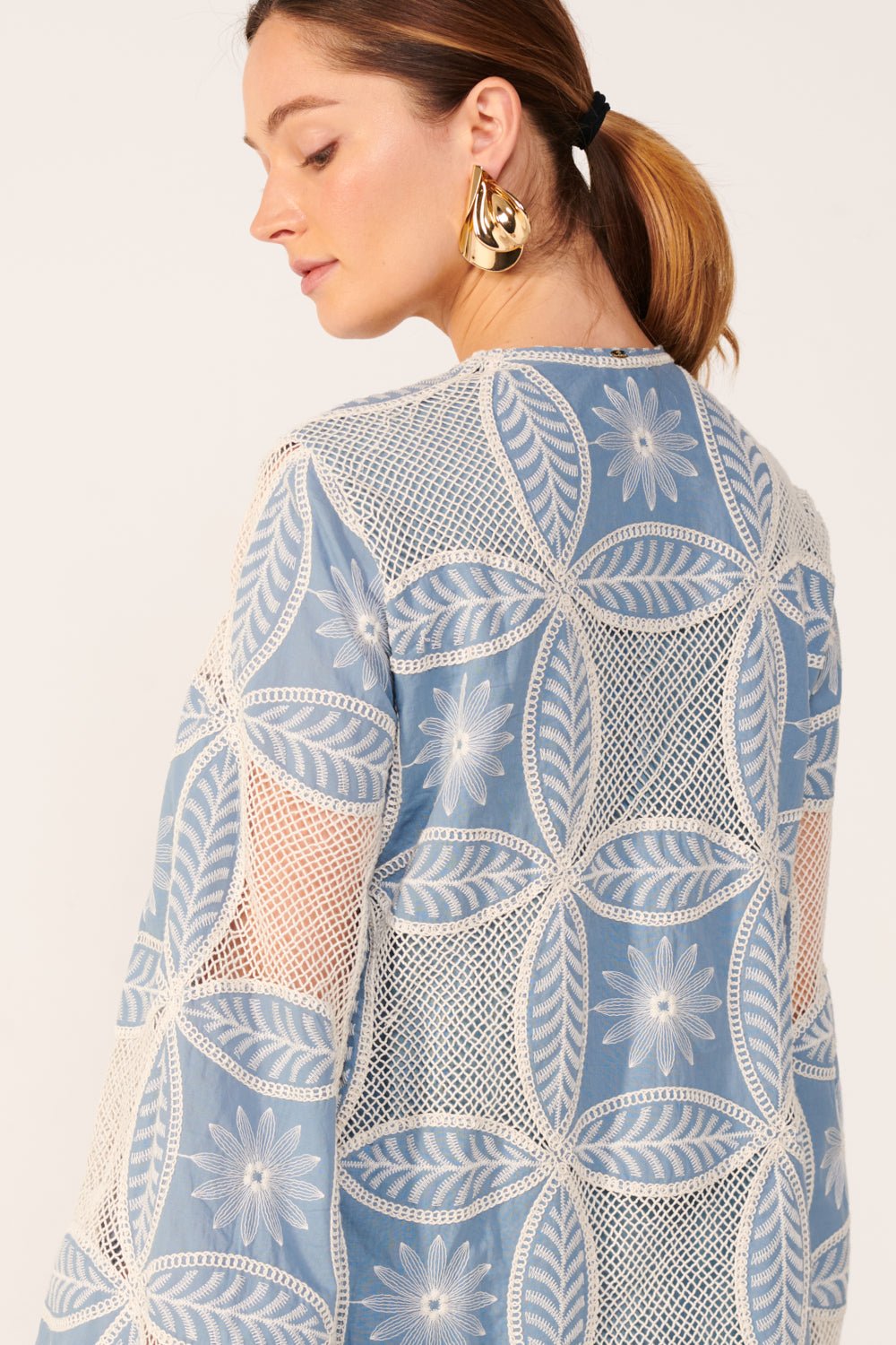 Blue mini dress – Mini Dress Gia by Poupette St Barth, view 7