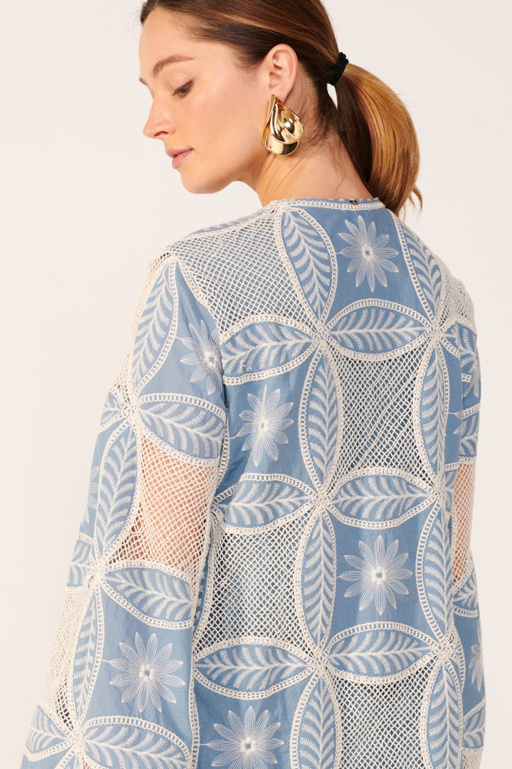 Blue mini dress – Mini Dress Gia by Poupette St Barth, view 7