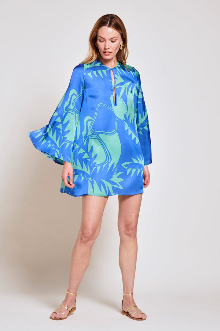 Blue Oasis mini dress – Mini Dress Gia by Poupette St Barth, view 2