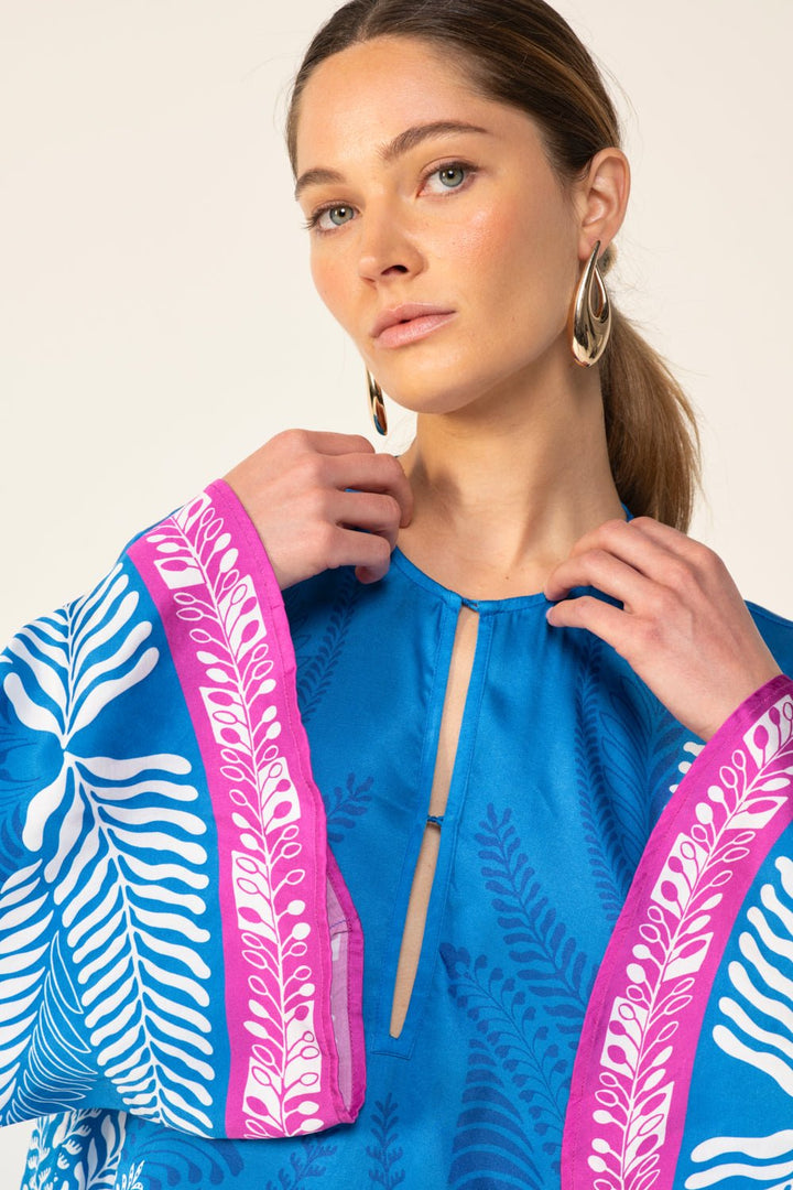 Blue Oolong mini dress – Mini Dress Gia by Poupette St Barth, view 5