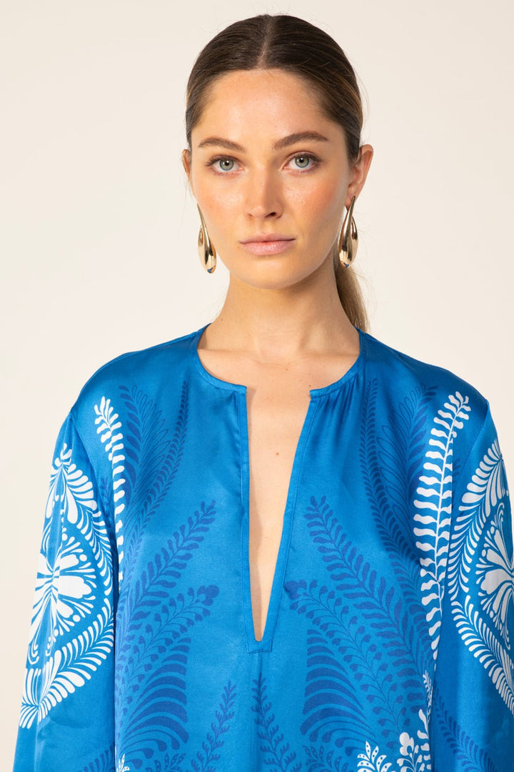 Blue Oolong mini dress – Mini Dress Gia by Poupette St Barth, view 6