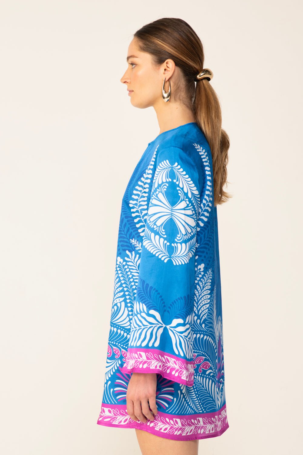Blue Oolong mini dress – Mini Dress Gia by Poupette St Barth, view 7