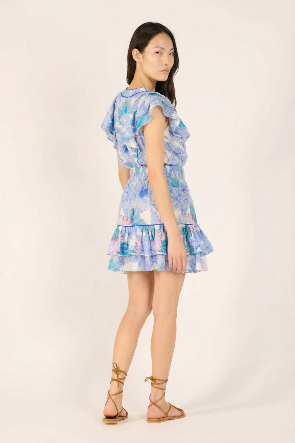 camila mini dress | Blue | XS Long Emerald Green Velvet Badge:ON SALE Chest:124 CCD730 S24