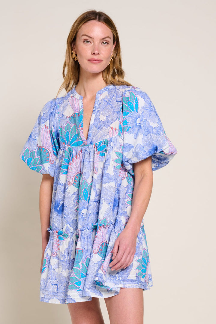 Blue Padang mini dress – Mini Dress Cruz by Poupette St Barth, view 3