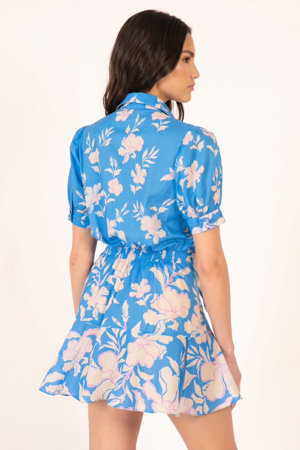 Blue Palm Beach mini dress – Mini Dress Iris by Poupette St Barth, view 4