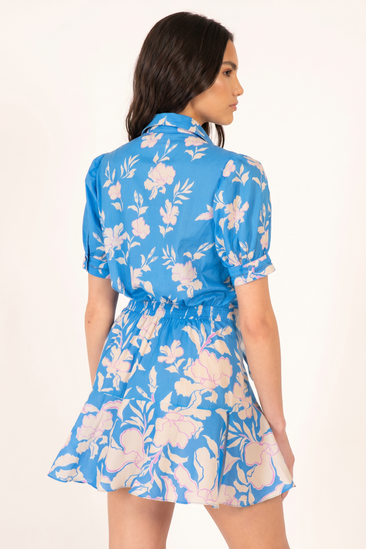 Blue Palm Beach mini dress – Mini Dress Iris by Poupette St Barth, view 4