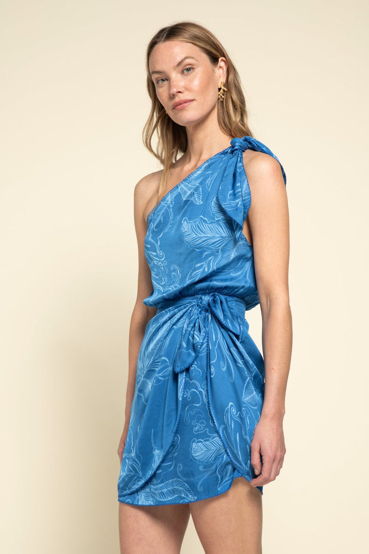 Blue Reef mini dress – Mini Dress Celie by Poupette St Barth, view 2