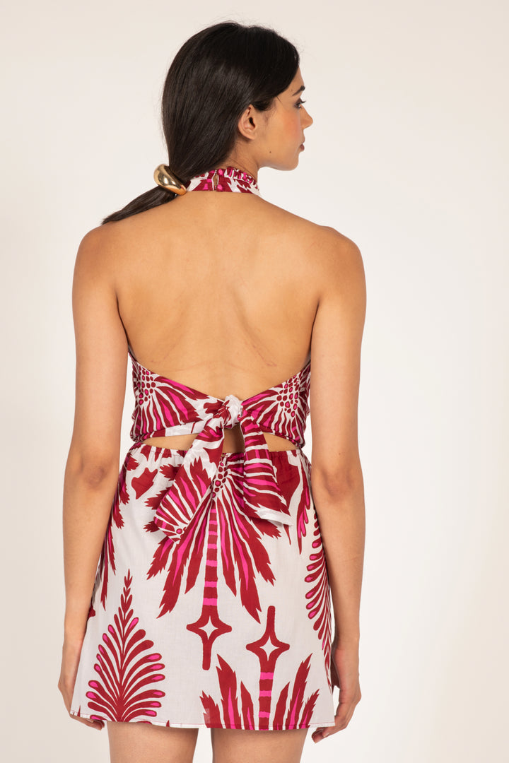 Bordo Cartagena mini dress – Mini Dress Manon by Poupette St Barth, view 4