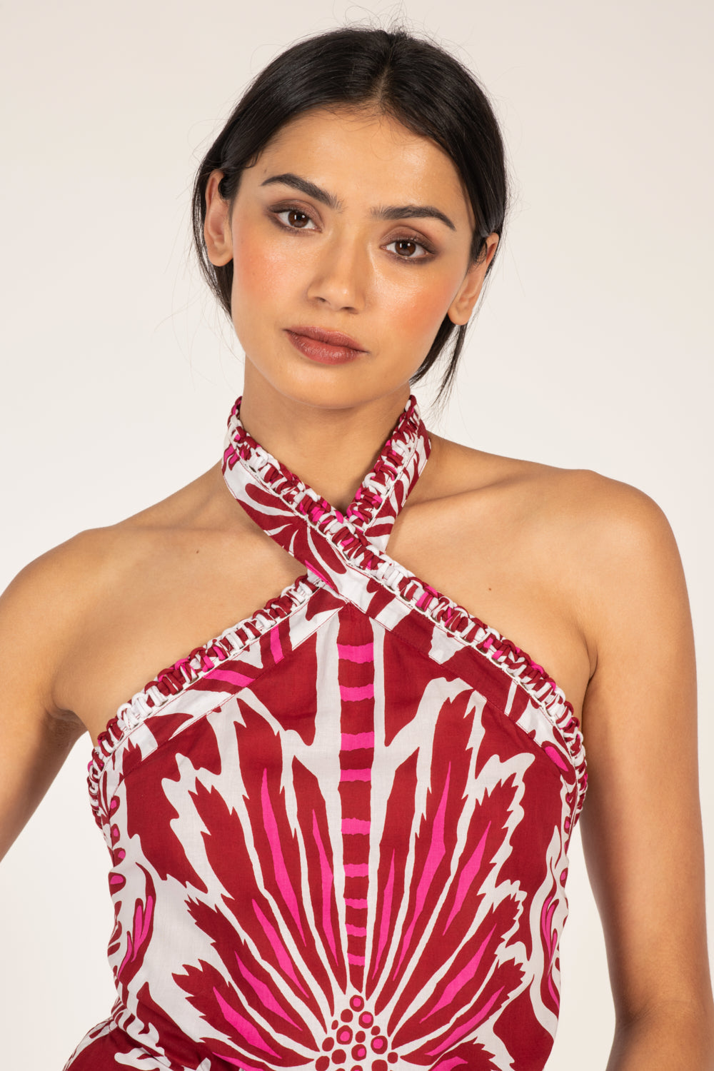 Bordo Cartagena mini dress – Mini Dress Manon by Poupette St Barth, view 2