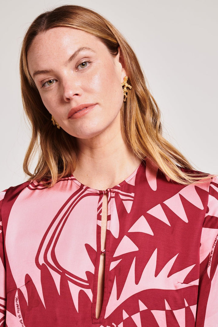 Bordo Oasis mini dress – Mini Dress Gia by Poupette St Barth, view 4