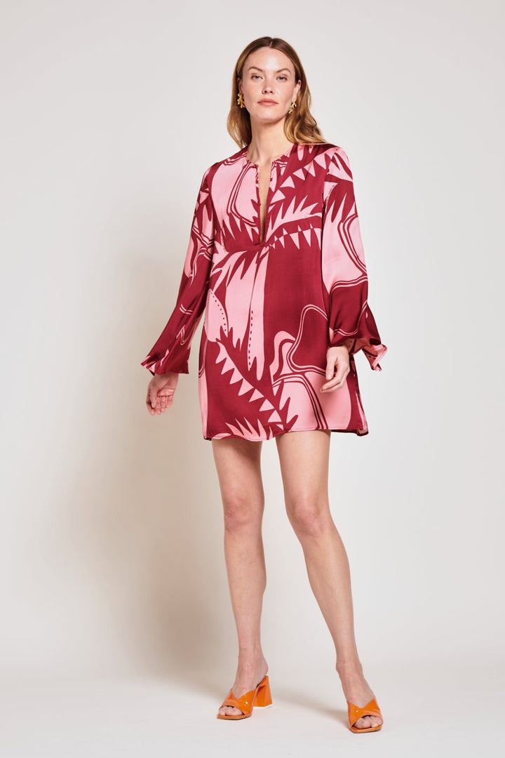 Bordo Oasis mini dress – Mini Dress Gia by Poupette St Barth, view 3