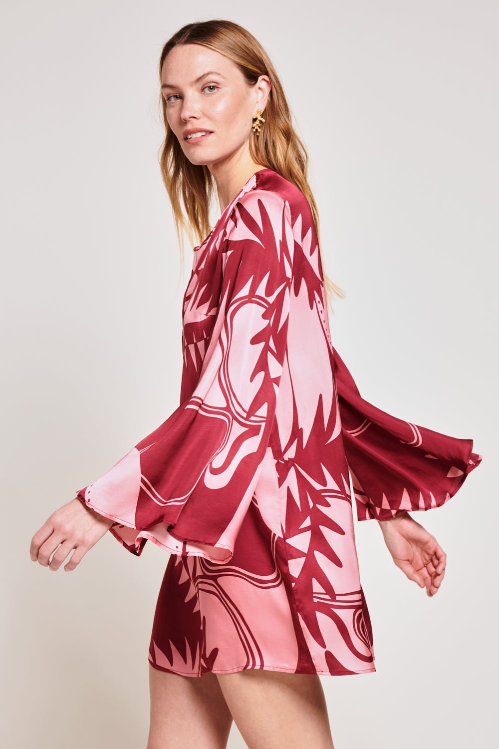 Bordo Oasis mini dress – Mini Dress Gia by Poupette St Barth, view 5