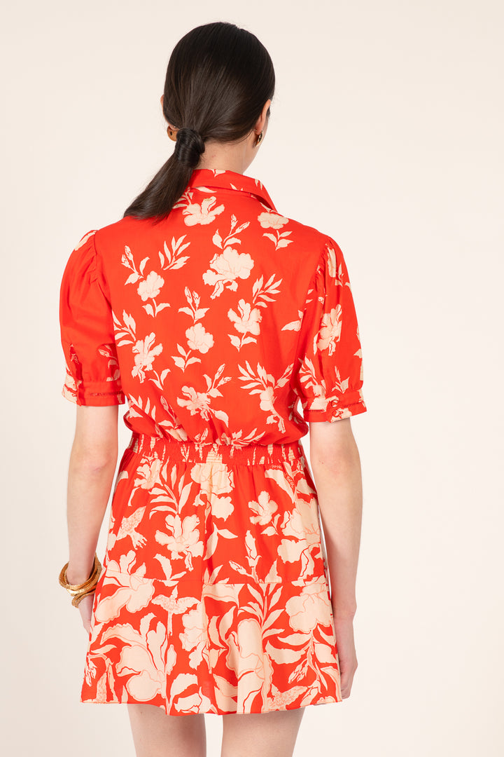 Coral Palm Beach mini dress – Mini Dress Iris by Poupette St Barth, view 6
