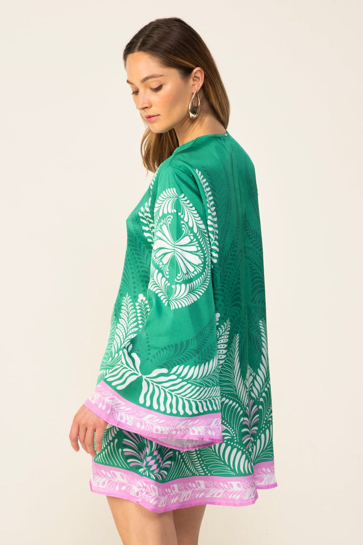 Green Oolong mini dress – Mini Dress Gia by Poupette St Barth, view 4
