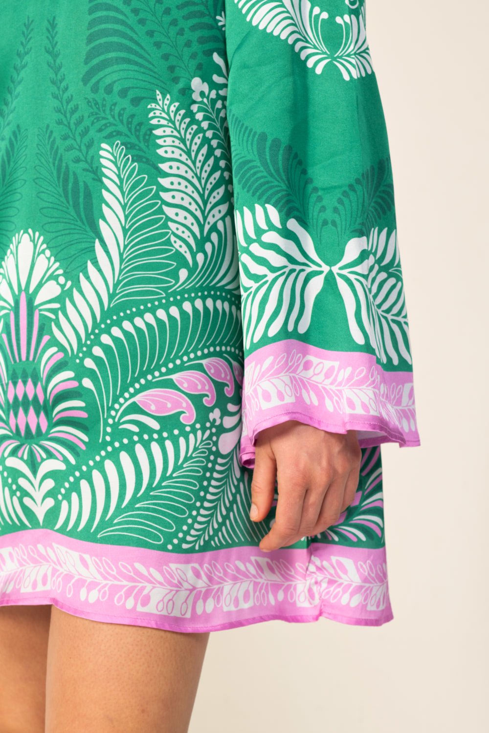 Green Oolong mini dress – Mini Dress Gia by Poupette St Barth, view 6