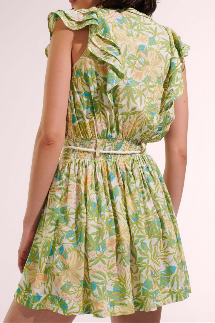 Green Orchid mini dress – Mini Dress Bice by Poupette St Barth, view 2