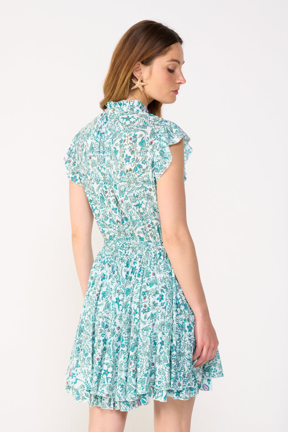 Green Tiare mini dress – Mini Dress Callie by Poupette St Barth, view 6