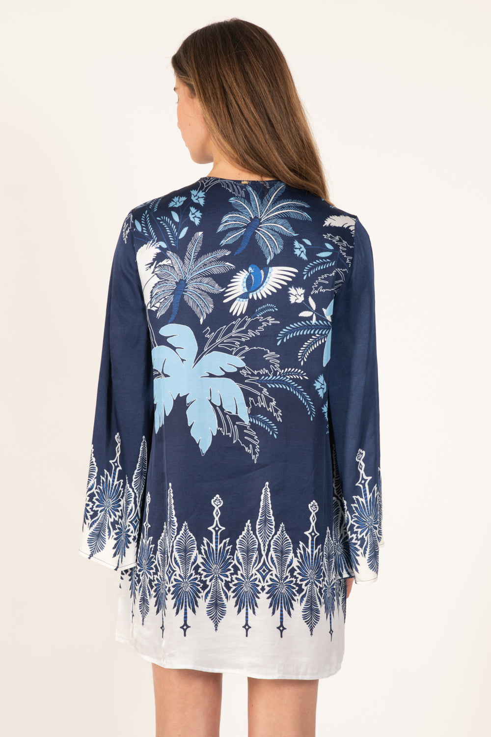 Navy Canopy mini dress – Mini Dress Gia by Poupette St Barth, view 6