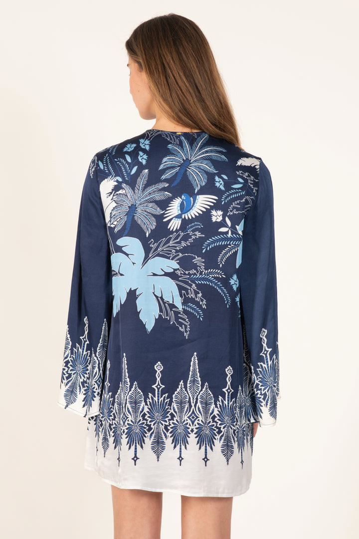 Navy Canopy mini dress – Mini Dress Gia by Poupette St Barth, view 6
