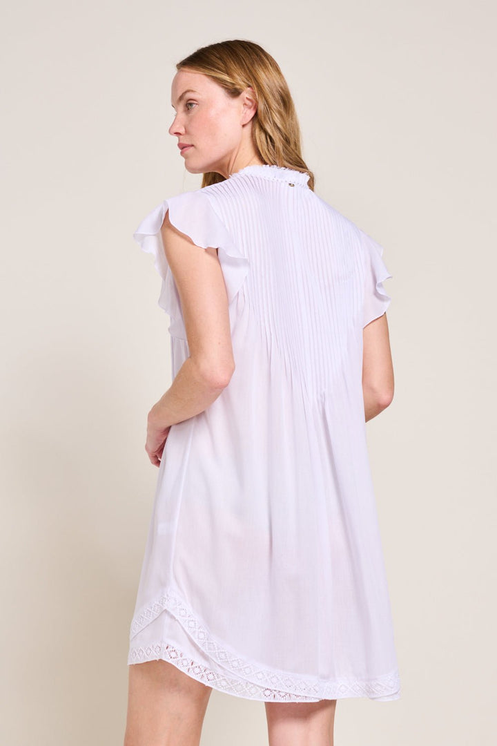 Optic White mini dress – Mini Dress Sasha by Poupette St Barth, view 4