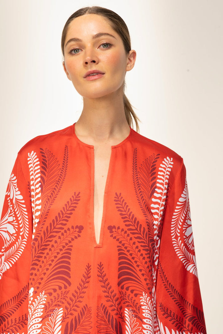 Orange Oolong mini dress – Mini Dress Gia by Poupette St Barth, view 3