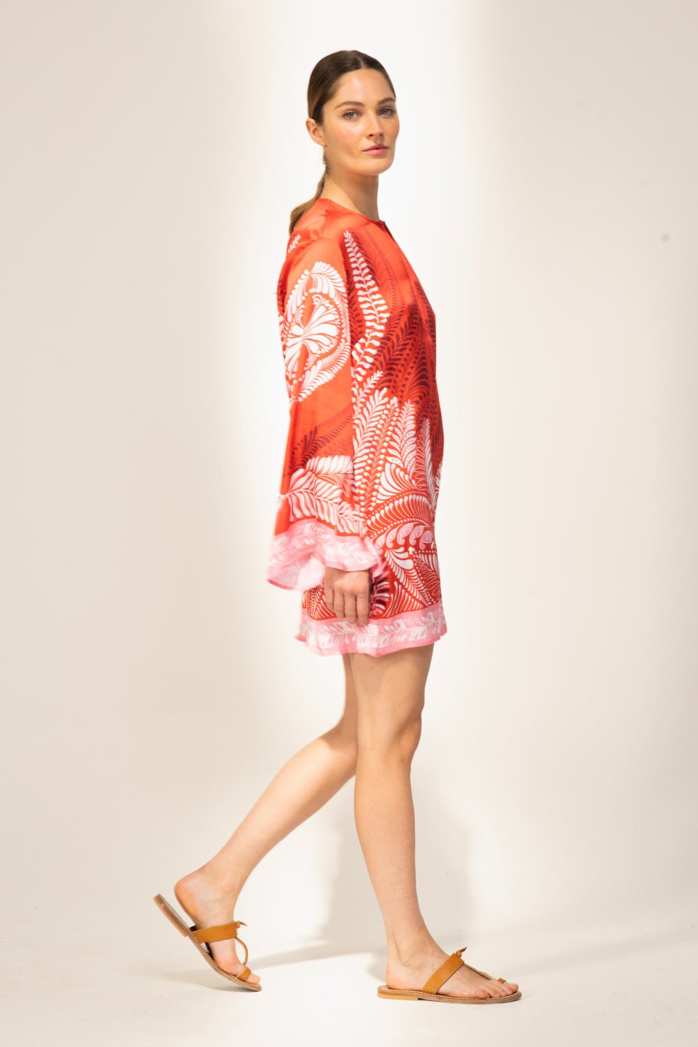 Orange Oolong mini dress – Mini Dress Gia by Poupette St Barth, view 5