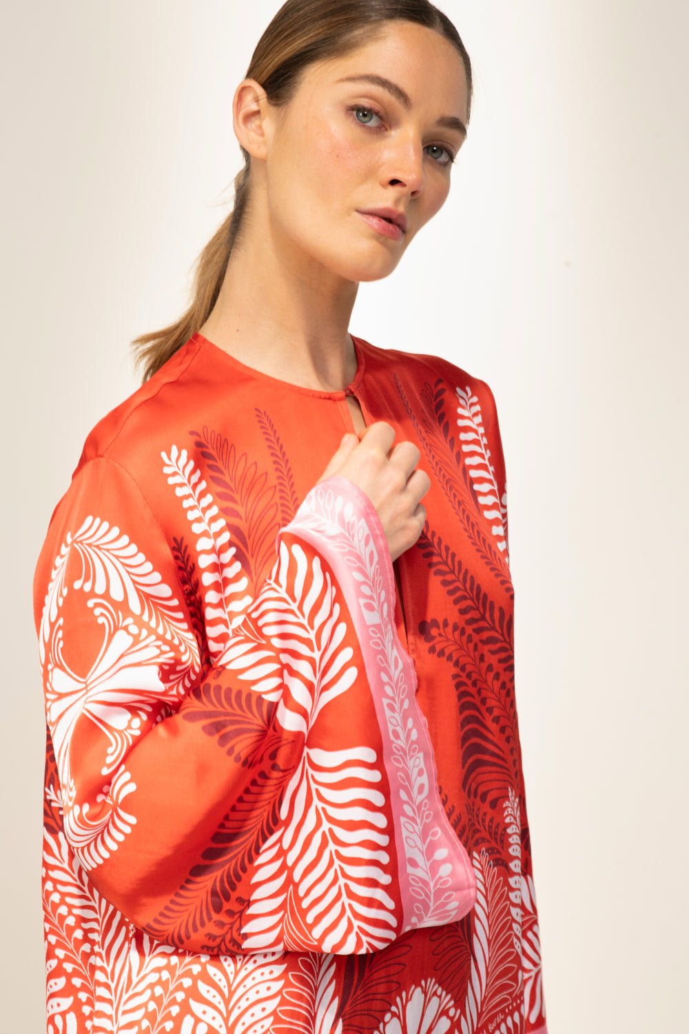 Orange Oolong mini dress – Mini Dress Gia by Poupette St Barth, view 2