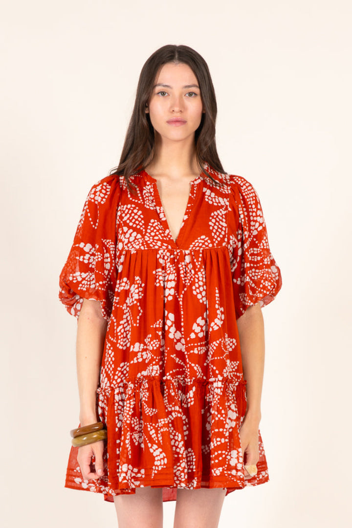Paprika Austral mini dress – Mini Dress Cruz by Poupette St Barth, view 2