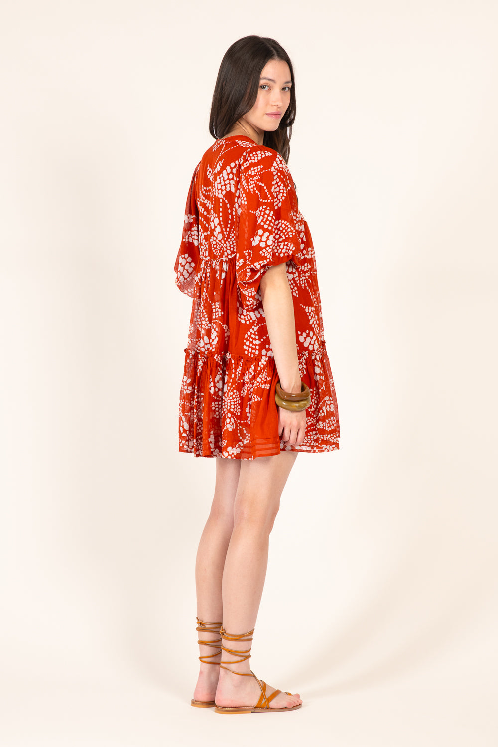 Paprika Austral mini dress – Mini Dress Cruz by Poupette St Barth, view 3