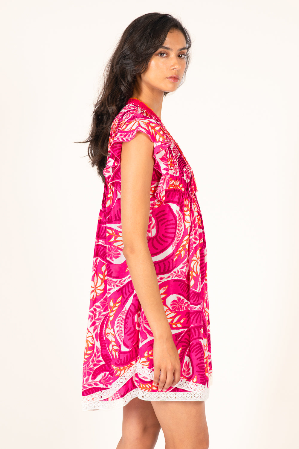 Pink Holy Snake mini dress – Mini Dress Sasha by Poupette St Barth, view 3