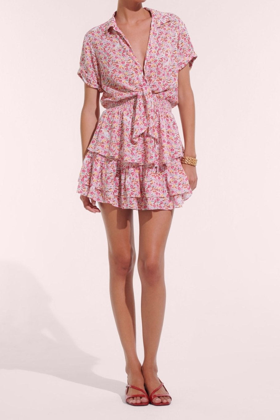 Mini Dress Brenda - Pink Jardin