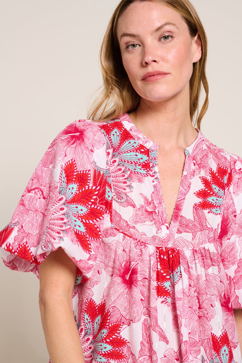 Pink Padang mini dress – Mini Dress Cruz by Poupette St Barth, view 7