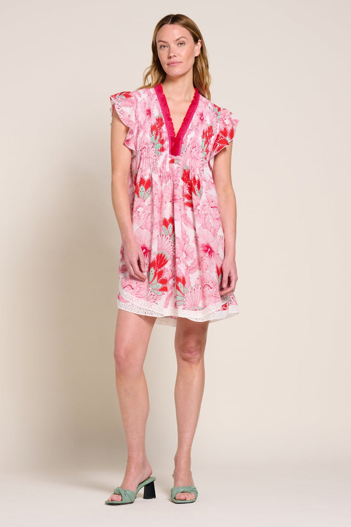 Pink Padang mini dress – Mini Dress Sasha by Poupette St Barth, view 2