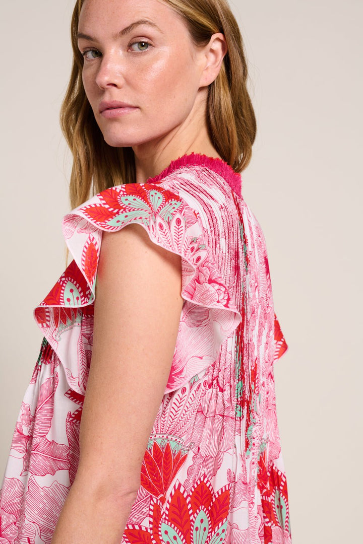 Pink Padang mini dress – Mini Dress Sasha by Poupette St Barth, view 5