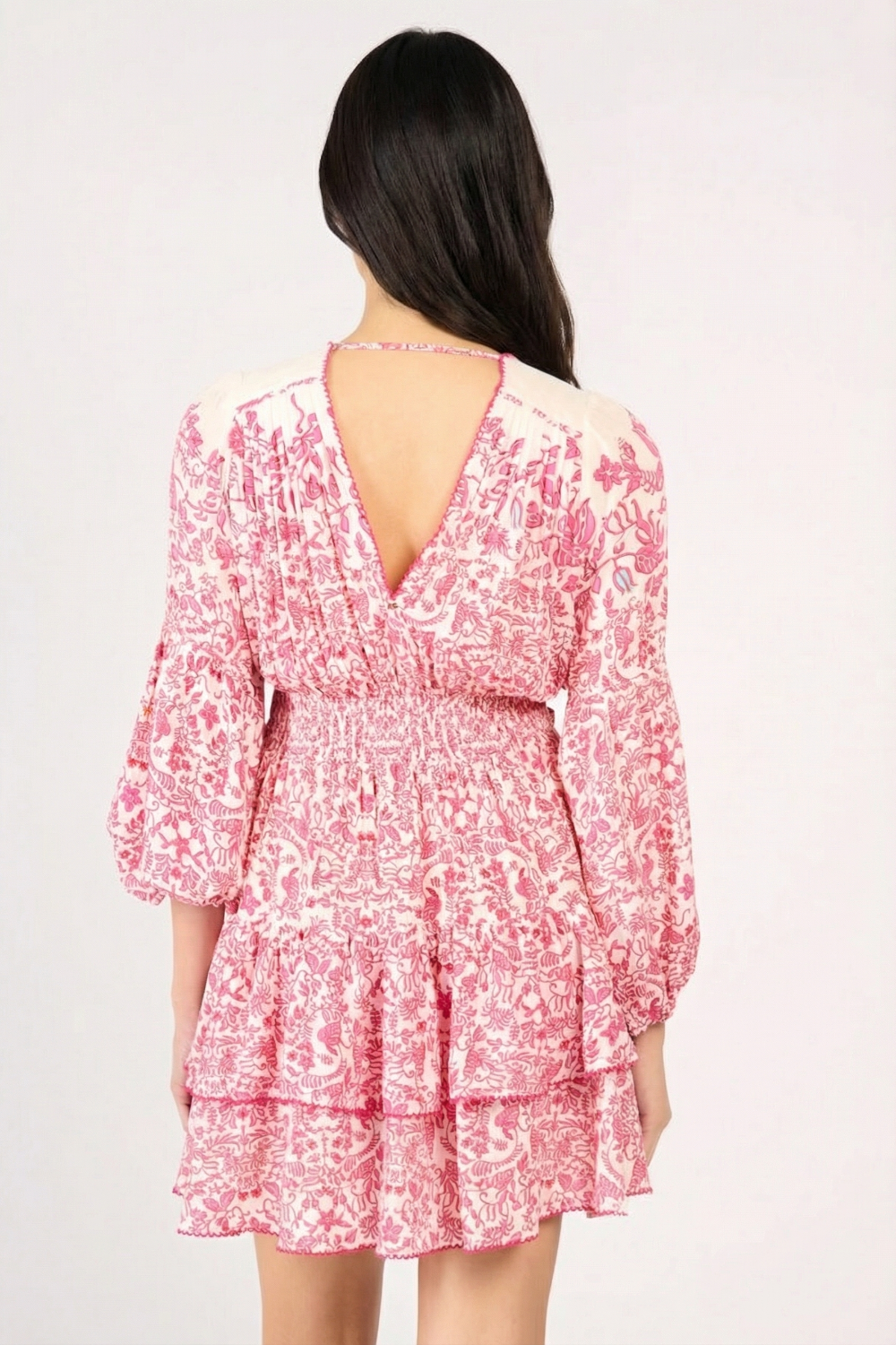 Pink Tiare mini dress – Mini Dress Chiara by Poupette St Barth, view 4
