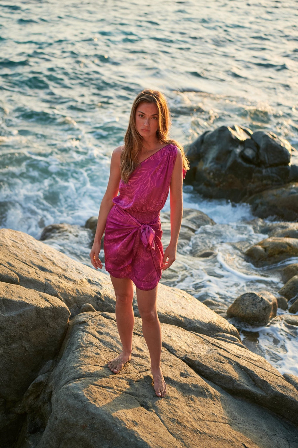 Purple Reef mini dress – Mini Dress Celie by Poupette St Barth, view 2