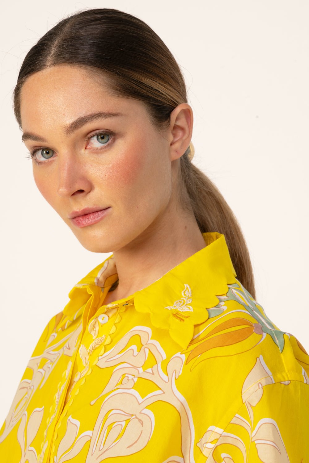 Yellow Ritual mini dress – Mini Dress Wes by Poupette St Barth, view 5