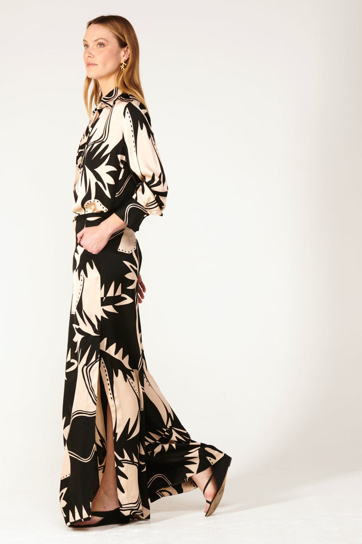 Black Oasis pants – Pant Clea by Poupette St Barth, view 3