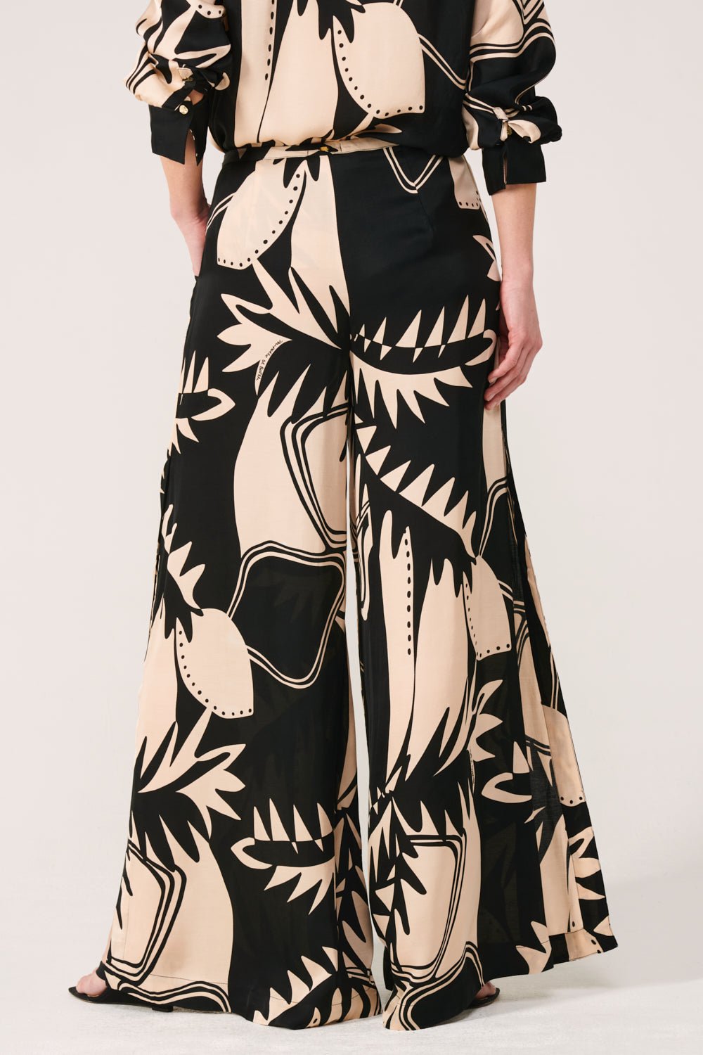 Black Oasis pants – Pant Clea by Poupette St Barth, view 6