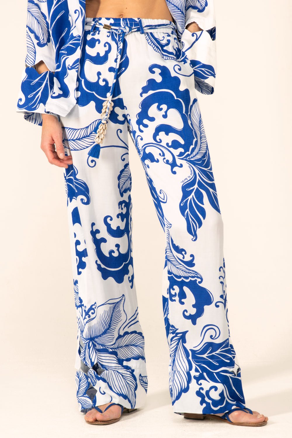 Blue Reef Wave pants – Pant Patti by Poupette St Barth, view 3