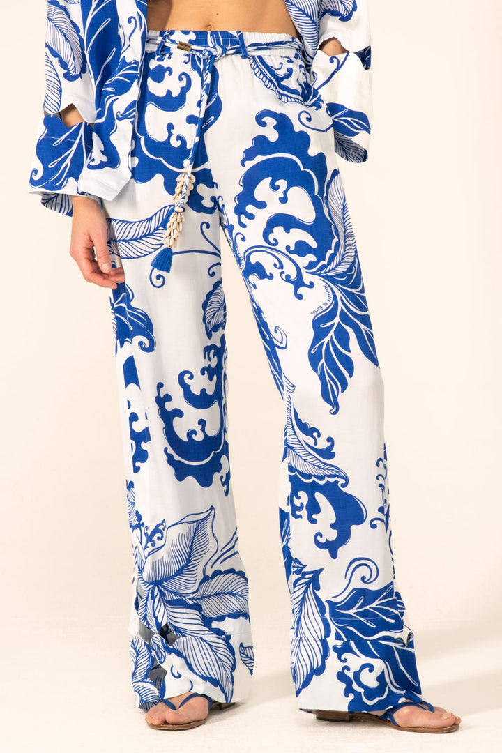 Blue Reef Wave pants – Pant Patti by Poupette St Barth, view 3