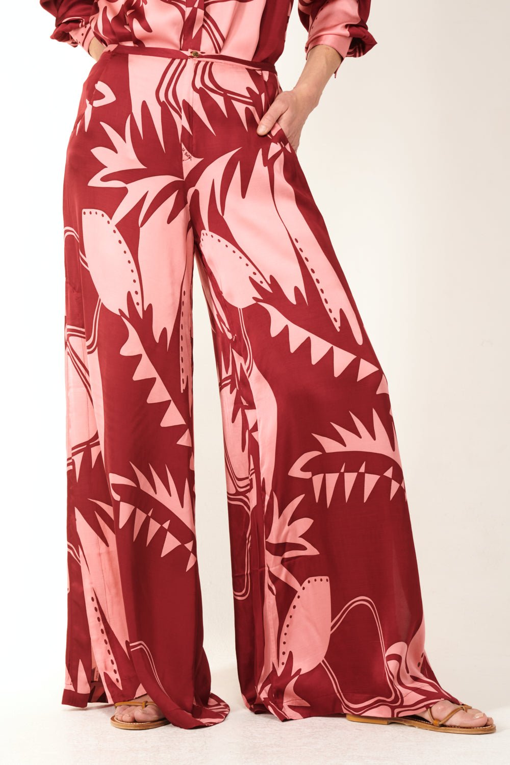 Bordo Oasis pants – Pant Clea by Poupette St Barth, view 5