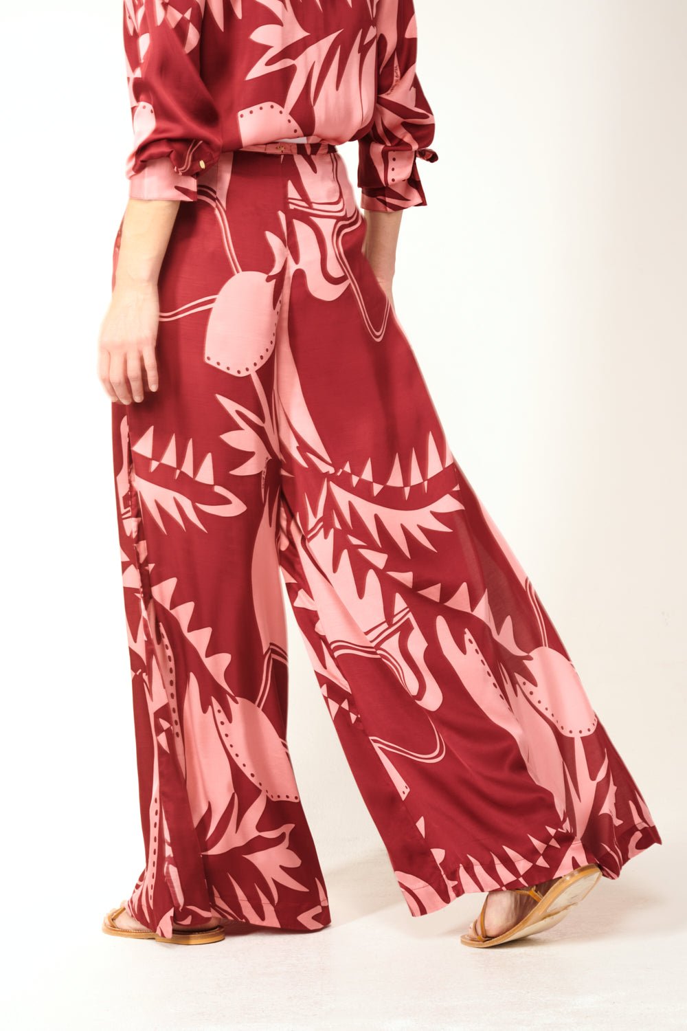 Bordo Oasis pants – Pant Clea by Poupette St Barth, view 4