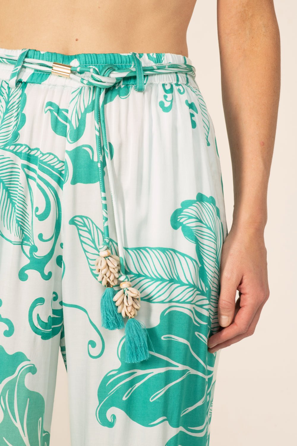 Green Reef Wave pants – Pant Patti by Poupette St Barth, view 4