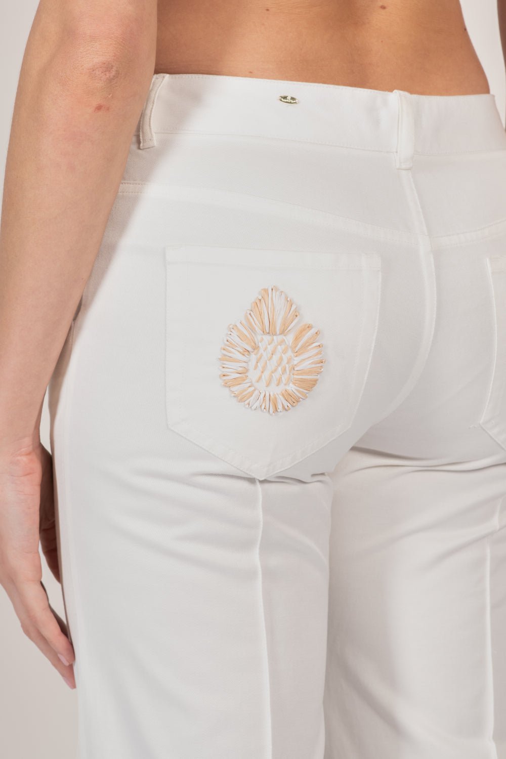 Natural White Provence pants – Pant Kaoli by Poupette St Barth, view 6