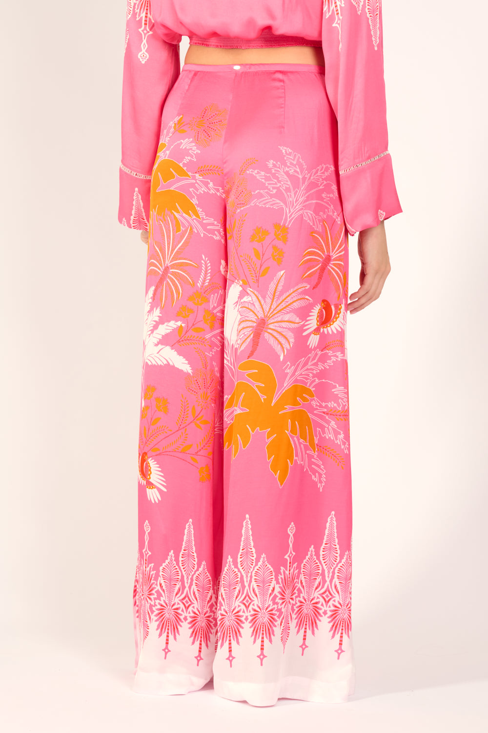Pink Canopy pants – Pant Clea by Poupette St Barth, view 5