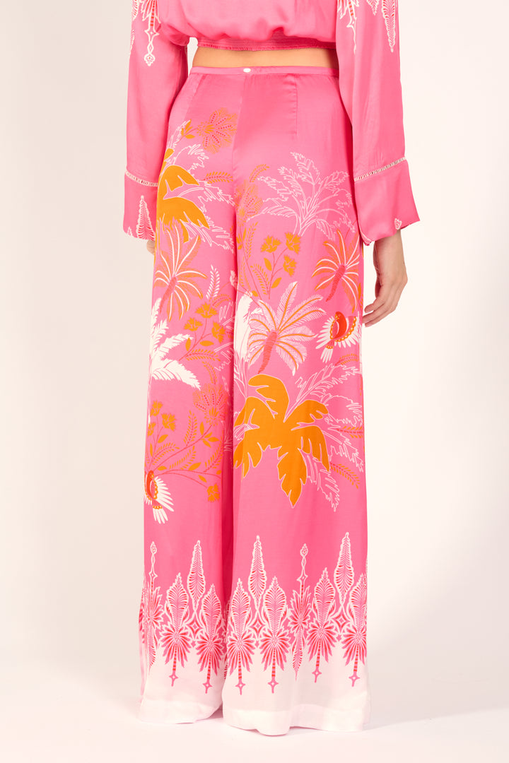 Pink Canopy pants – Pant Clea by Poupette St Barth, view 5