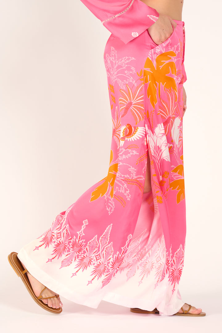 Pink Canopy pants – Pant Clea by Poupette St Barth, view 4